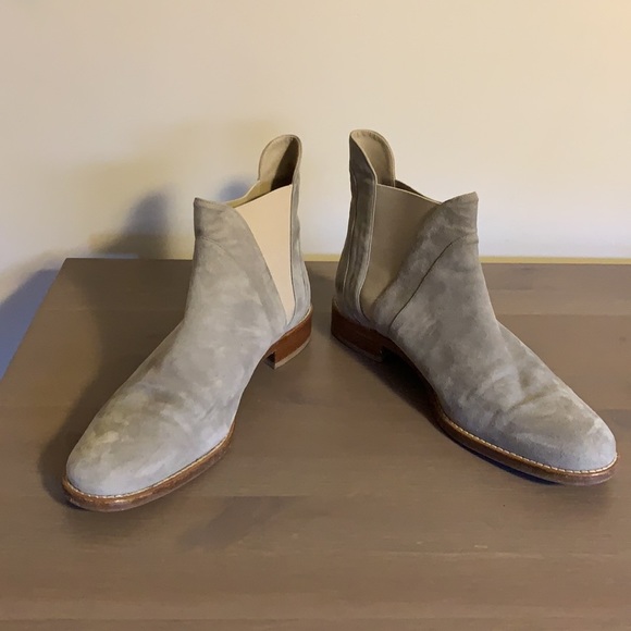Panara Italy Grey Suede Ankle Booties - Women’s Size 37 - Picture 6 of 6